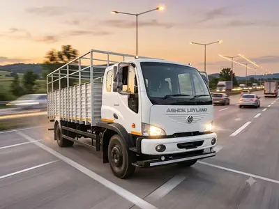 A Naman Logistics truck on the highway